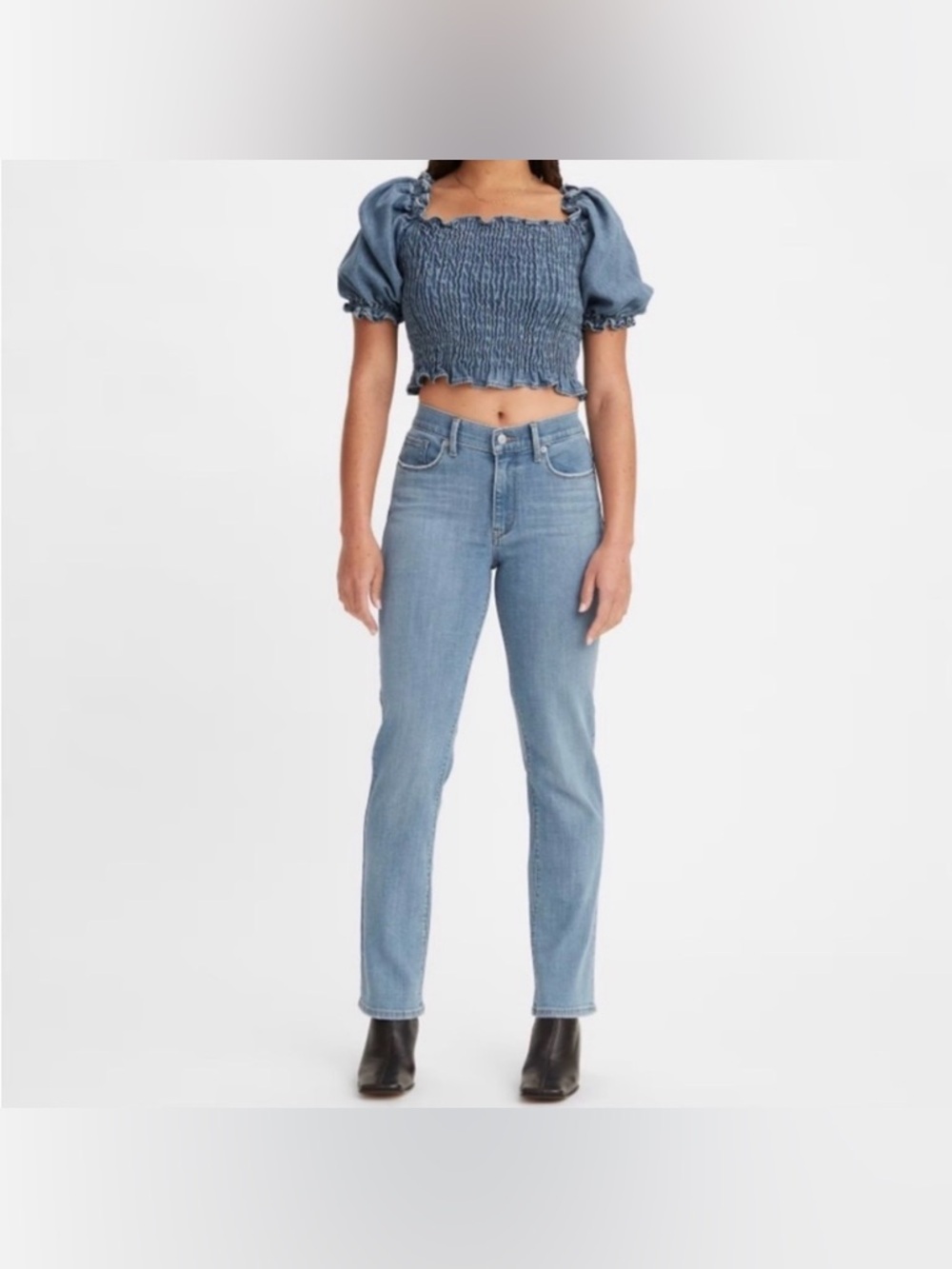 Levis Denim Jeans Classic Straight Size 18 / 34 NWT New with Tags Medium Wash